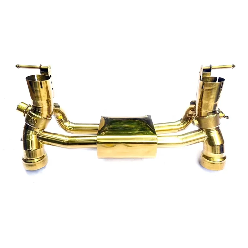 ING Auto Performance Parts Ferrair 488  F430 F12 F8  2015-2019 3.9T Spider Pista Gold Titanium Alloy Catback Supra Exhaust Valve