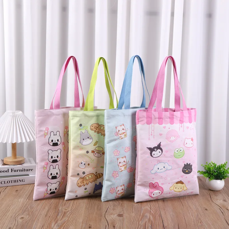 Custom Printing Canvas Tote Bag Beach with Colored Trim Outlines Canvas Tote Bags Wholesale Canada