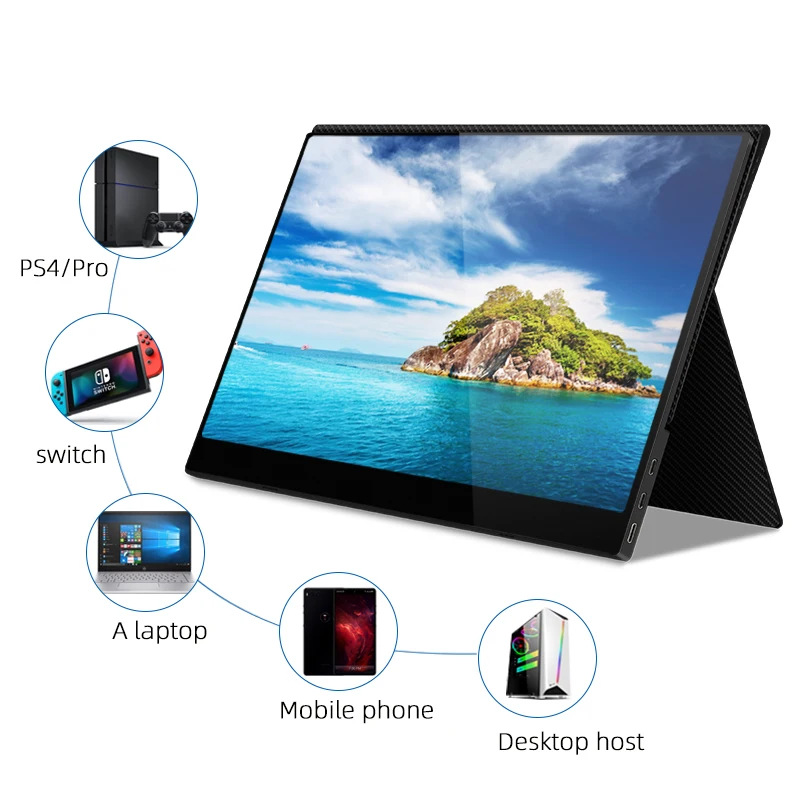 Intehill touch screen monitor 15.6 inch laptop monitor extension double monitor laptop for gaming