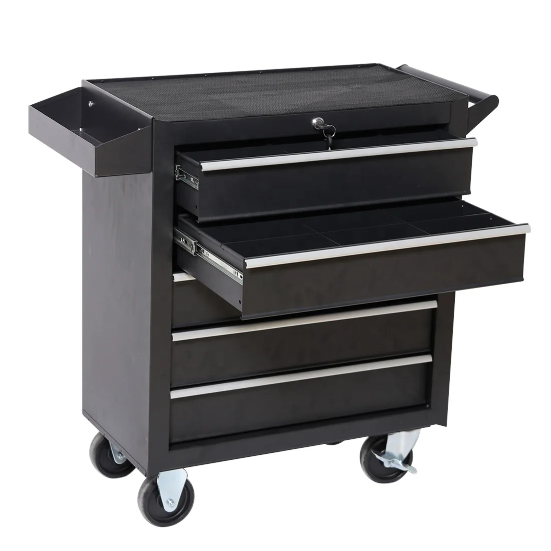 Premium Auto Repair Tool Trolley Cart TANK STORM Professional Roller Cabinet Tattoo Work Station with 5 Drawers Free Shipping