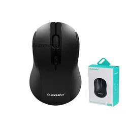 Wholesale Ultra Thin Computer Mouse with USB Receiver Wireless Mouse for PC Computer 1600 DPI 2.4ghz Black Battery Color Box
