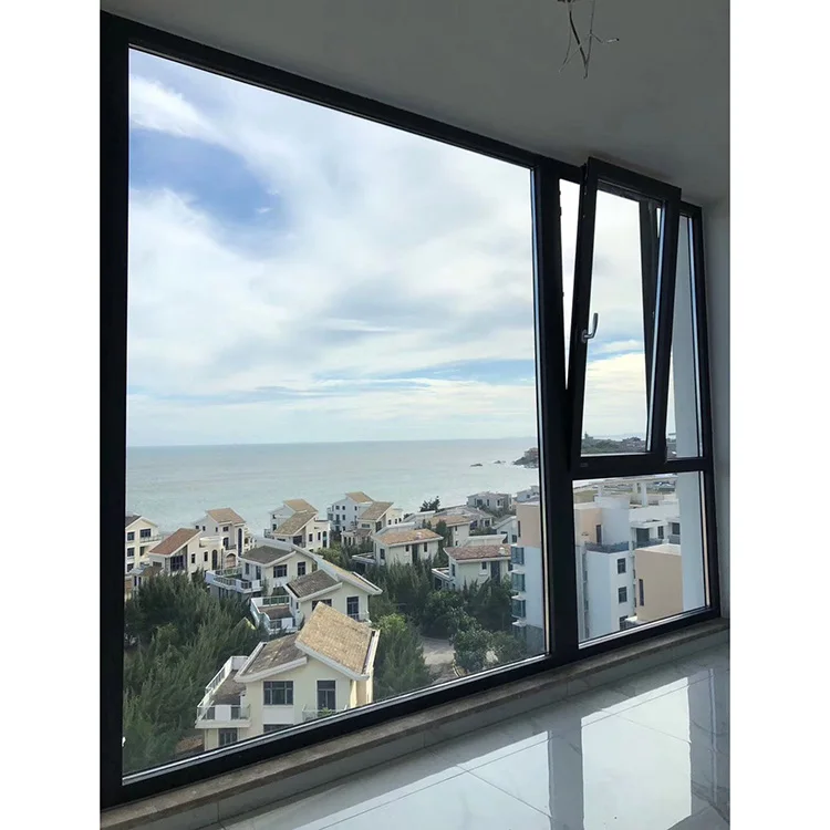 Top Hung Residential Glass Aluminum Awning Window With High Quality