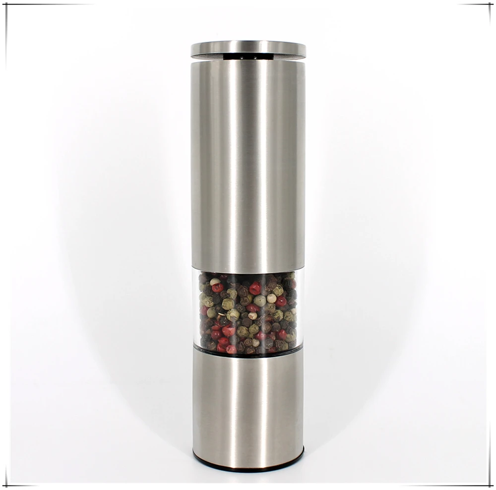 portable salt and pepper grinder / stainless steel spice mill / ceramic grinder