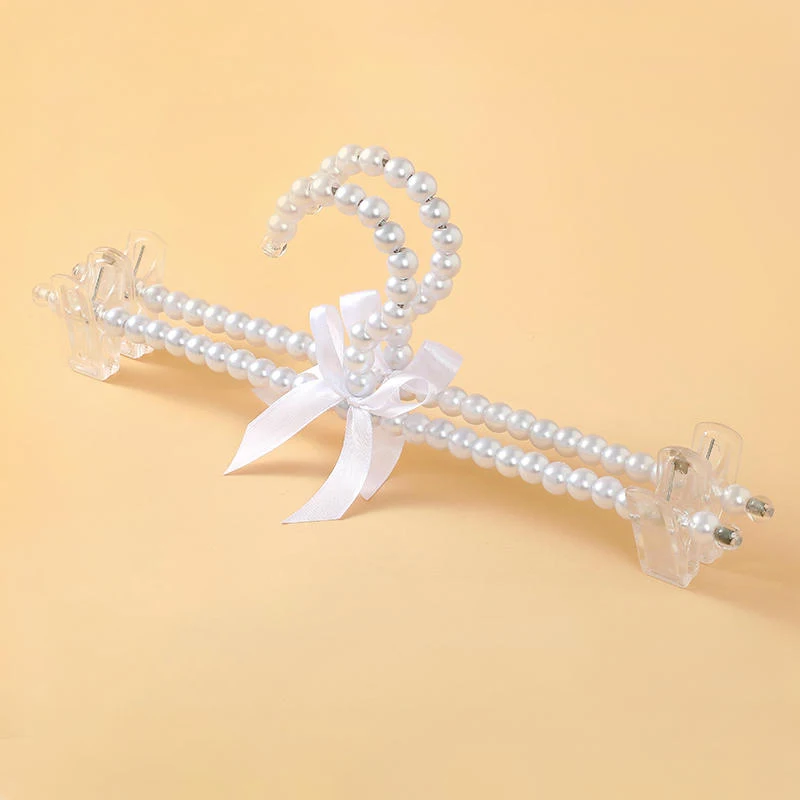 Beishite 30CM Pants Trousers Plastic Beaded Pearl Bow Adult Clothes Bottom Hanger