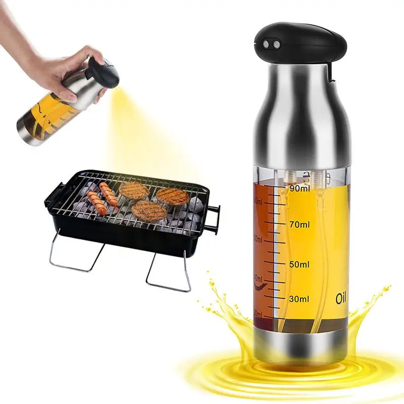 Kitchen Utensils Seasoning Strong And Accurate Double Spray Soy Sauce Vinegar Olive Oil Bottle
