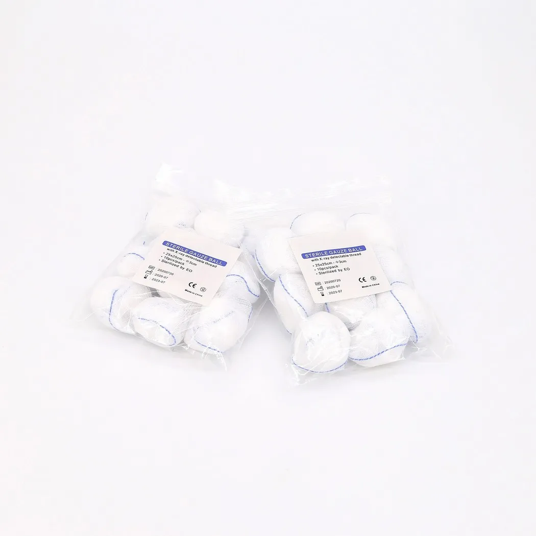 Medmount Medical Disposable Sterile/Nonsterile Absorbent Gauze Ball with/without X-Ray Detectable