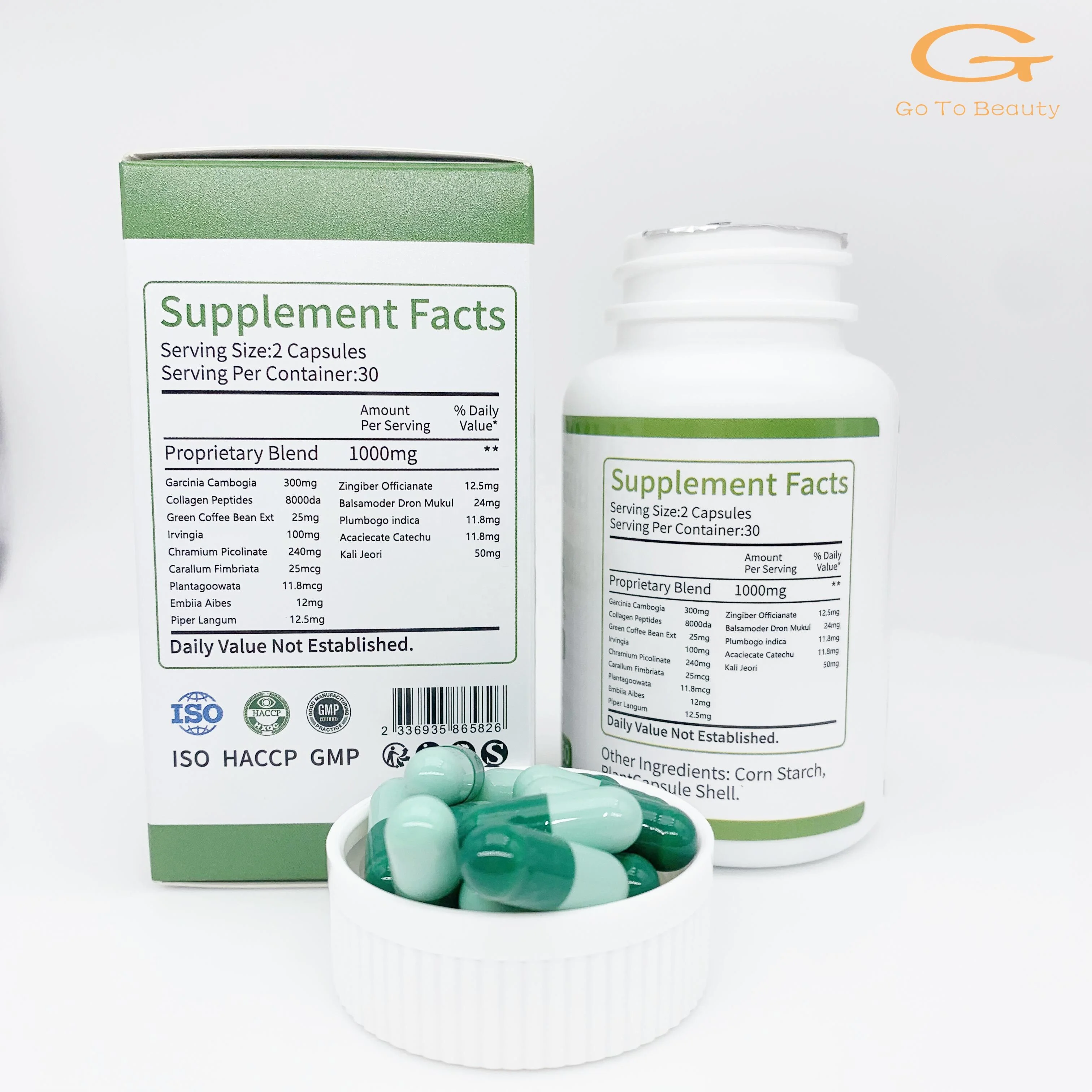 Body Reduction Burning Weight Loss Detox Capsules Customized Skin Whitening Capsules Slimming Capsule Gotobeauty OEM Natural