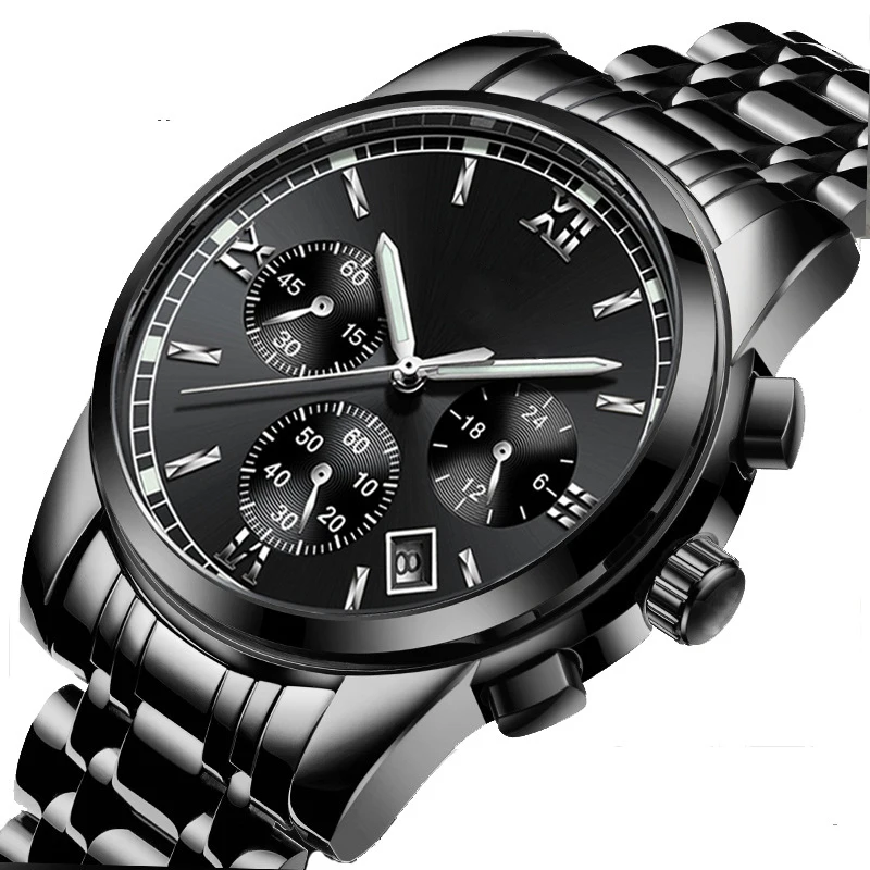 Hot sale oem brand latest stainless steel luxury modern custom logo gold dial men watch wristwatches
