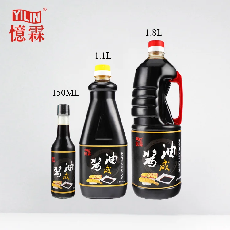 1.1L OEM Factory Price Bulk Salted Soy Sauce Shoyu for home cooking