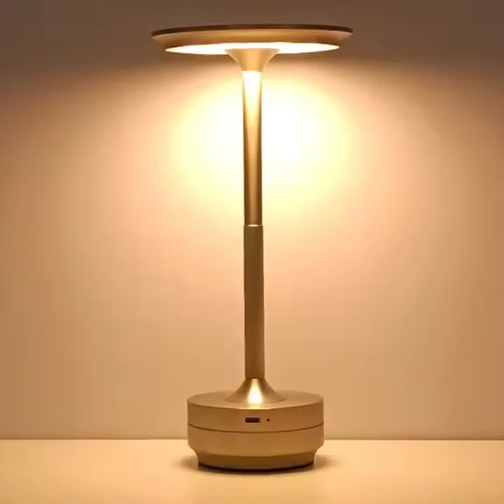 Rechargeable Cordless Table Lamps Portable 5000mAh Battery Table Light 3 Color Stepless Dimming LED Table Light