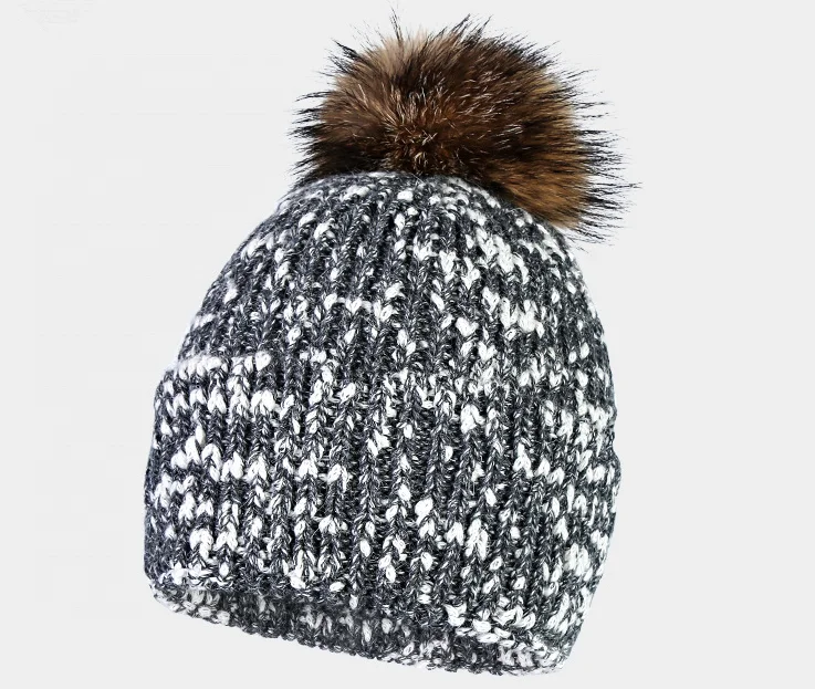 Villus Hot Sell Fashion beanie cap Sport knitted hat Custom bonnets Winter knitted beanie hat cap Bobble hat