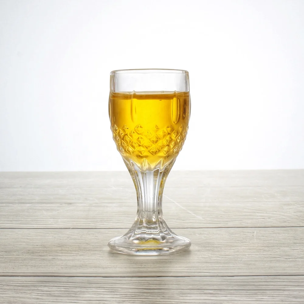 12ml Diamond Pattern Tall Thick Stem Shot Glasses 40 Styles Shot Glasses Wholesale