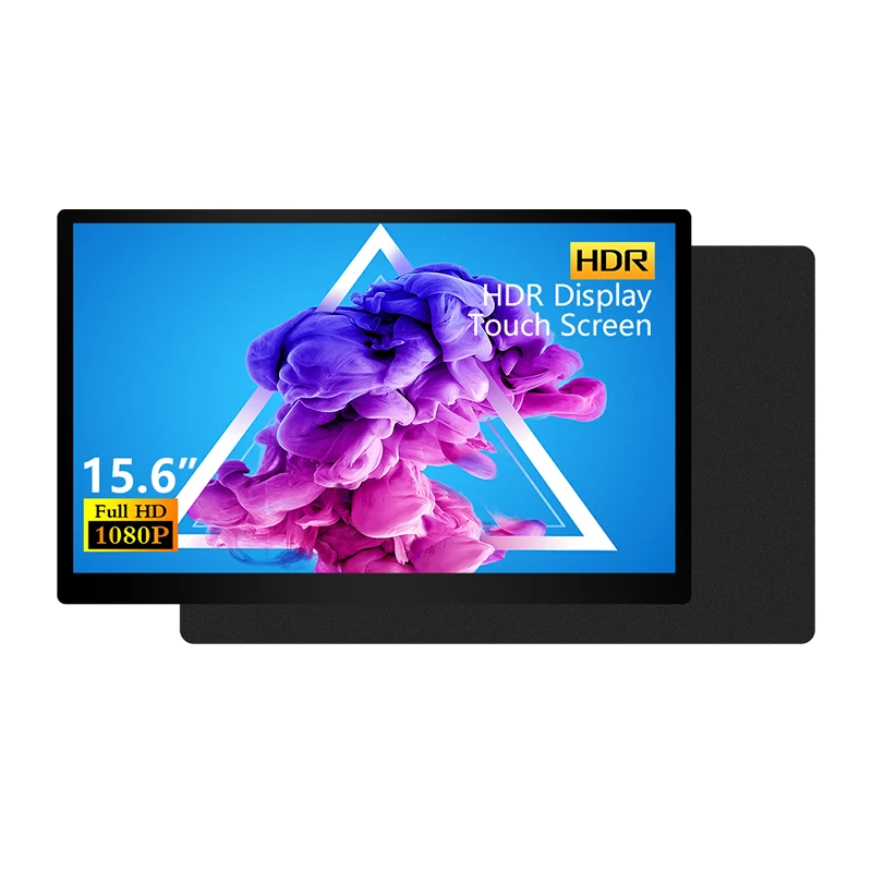 Multitasking portable monitor touch screen 15.6 inch FULL VIEW HDR10 IPS Type C FHD double gaming screen for laptop