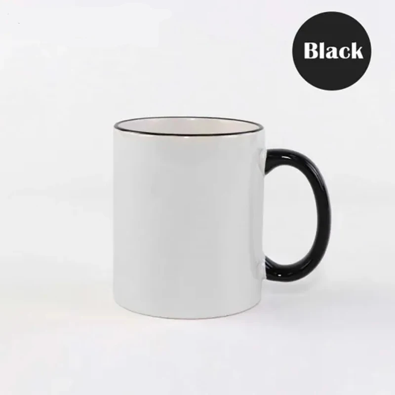 Sublimation Blanks 11oz Handle Color Ceramic Mug