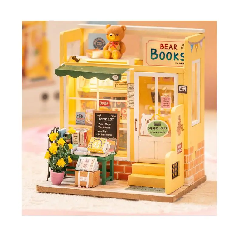 New Arrival Beautiful  Wood House Music Box Type Jigsaw Puzzle Hand Make Puzzle Model  Best Gift For Kids Adult Gift