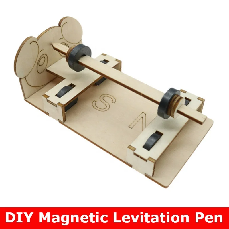 DIY Magnetic Levitation Pen Science Experiment Kit Education Model Toy for Children Gift Project