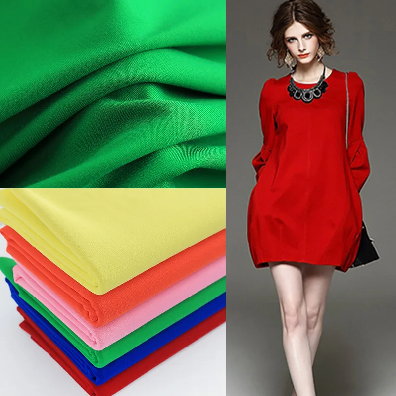 Shaoxing Textile 350GSM NR Punto Roma Jersey Fabric,40s Vortex Rayon Nylon Ponte De Roma Plain Dyed Spandex Knitted Fabric