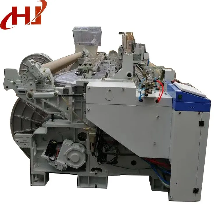 Textile weaving machine high speed four nozzle dobby shedding air jet loom