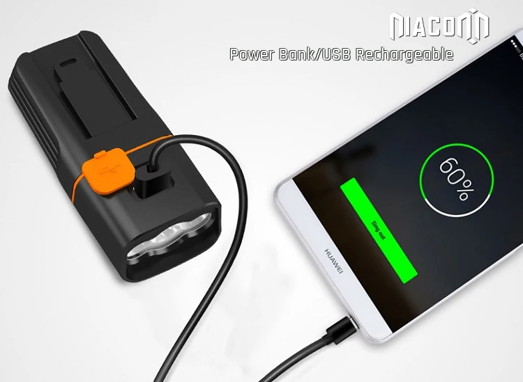 Перезаряжаемый от USB передний и задний 3 * xml светодиодный велосипедный светильник 1000 лм