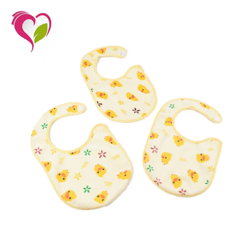 Baby Bibs Cartoon Printing Custom Design Waterproof Overall Linen Baby Dribble Bib