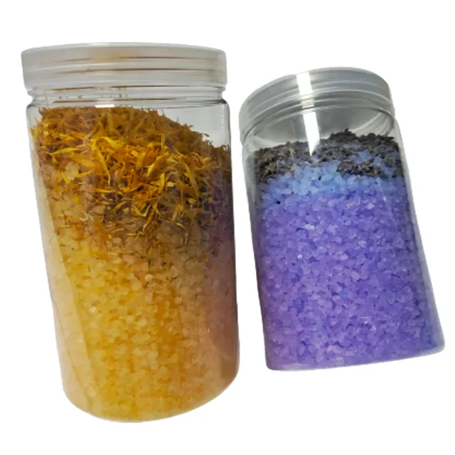 Wholesale OEM ODM Customised Natural Organic Spa Floral Essential Oil Crystal Salts Dry Flowers Bath Salts