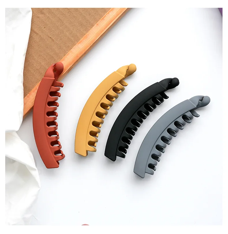 New frosted banana clip all-match ponytail grabpin hairpin headdress hair clips accessories Hairgrips