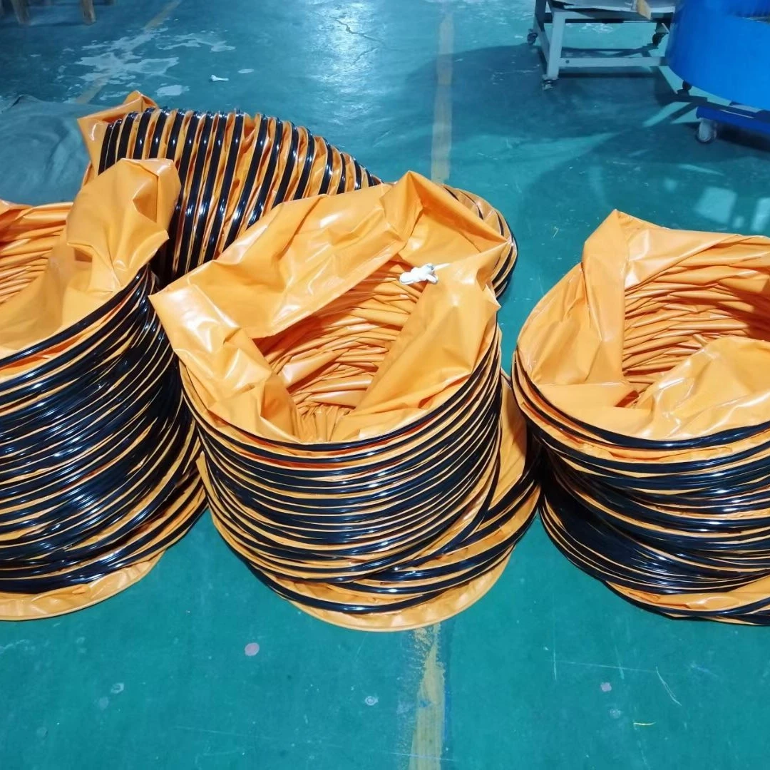 Top Quality Flexible Duct Spirea Junction PVC Flexible Duct Mining Tunnel Collapsible Ventilation Air Duct Hose