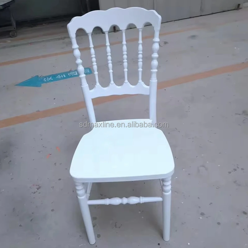Cheap Napoleon Hotel Event White Color Party Event Wooden Chairs