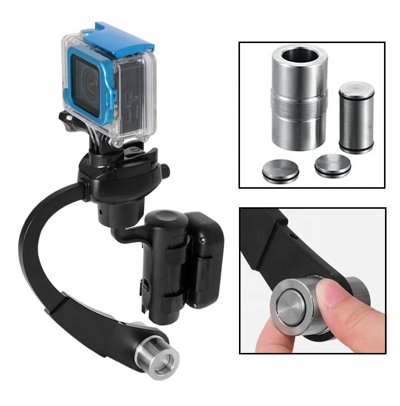 Mini Handheld Camera Stabilizer Steady Hand Hold Selfie for Gopro Hero 7 6 5 4  3+ SJcam SJ4000 Xiaomi Yi Action Camera