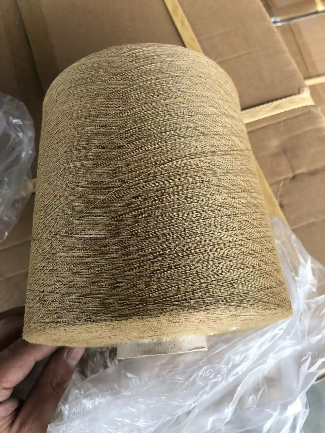 302 100% fire proof yarn meta aramid yarn fire retardant  Natural color Fire Resistant Yarn