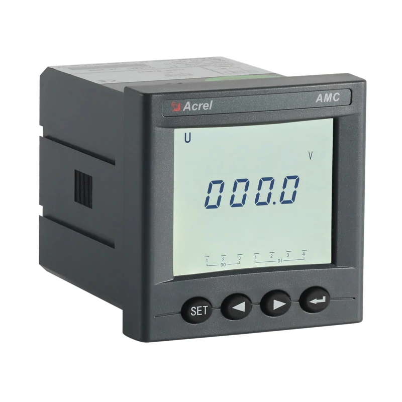 Светодиодный цифровой вольтметр постоянного тока modbus AMC72-DV/C панель Измеритель Напряжения измерительный
