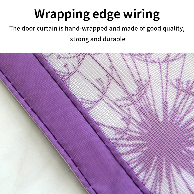 2024 Hot Selling Kitchen Mosquito Net Door Curtain with Magnetic Screen Mosquito Net Door Net