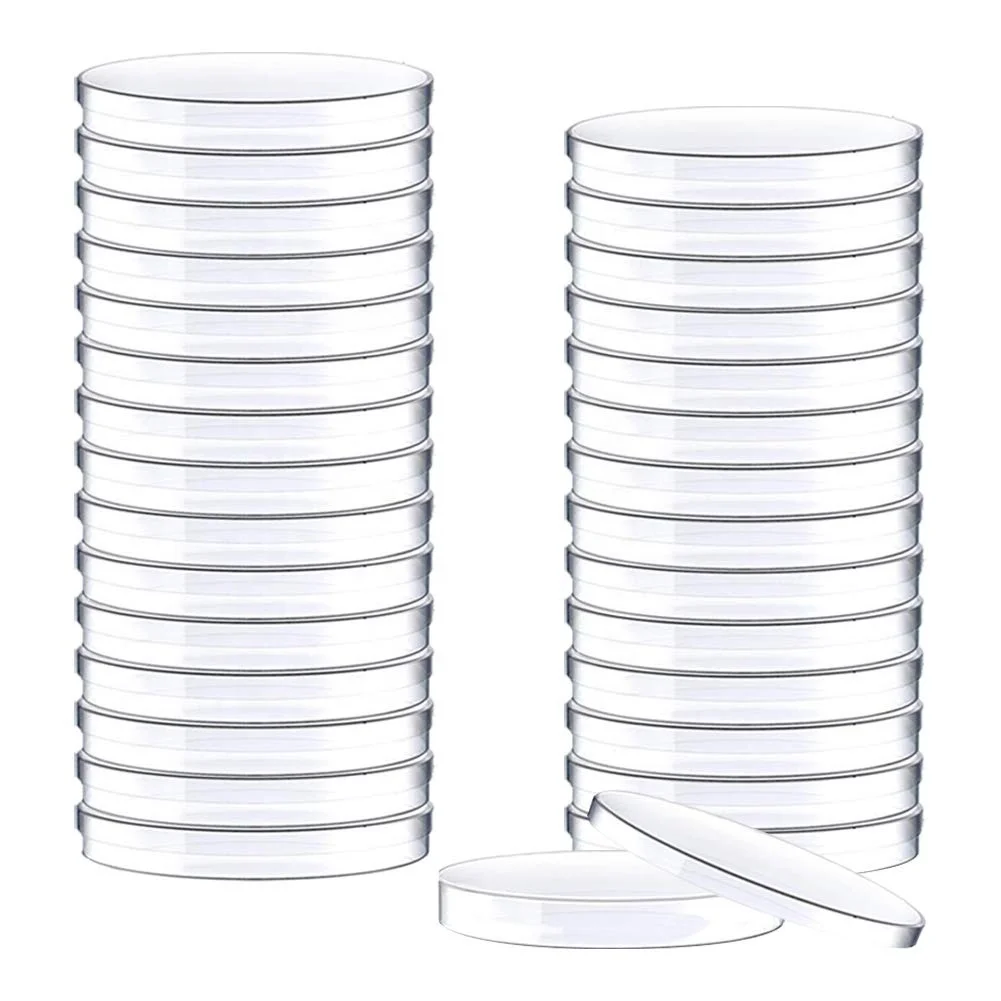 Good price Medical sterile disposable Polystyrene plastic 55 mm Bacteria culture petri dish for hospital school lab