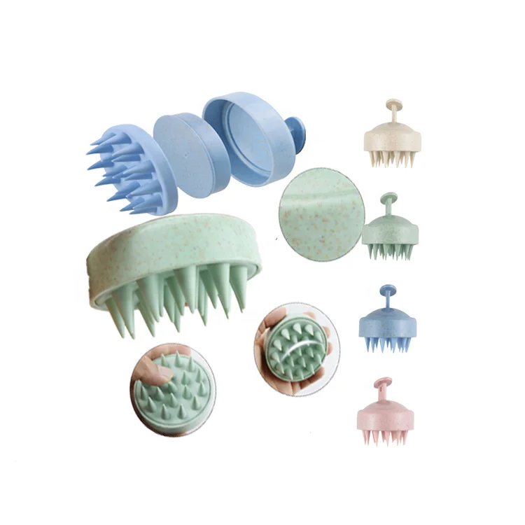 Wheat Straw Hair Shampoo Brush Scalp Care Hair Brush