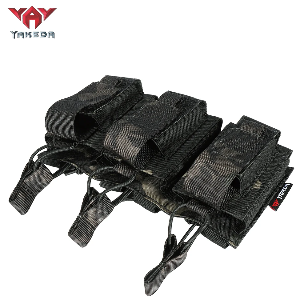 Yakeda Tactical Vest Dual Mag Pouch MOLLE Equipo Tactico Holster Tactical Equipo Combat Duty Belt Triple Magazine Pouch
