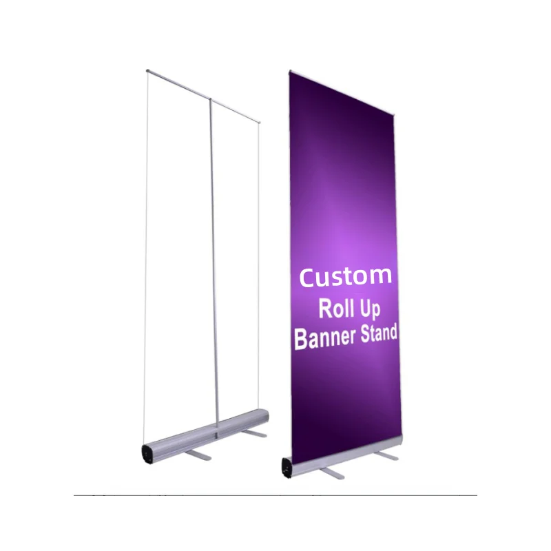 2024 Hot Selling Popular Design Roll Up Banner Display Stand Exhibition Trade Show Retractable Roll Up Banner