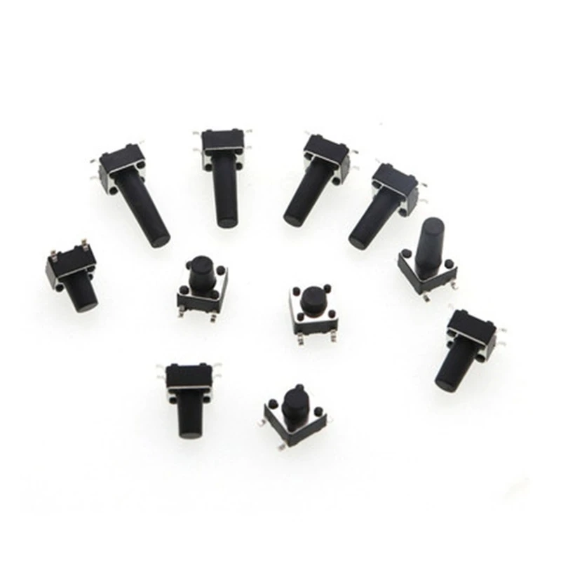 Factory Sale Micros Push Button Switch SMD PCB 4Pin 6X6 Tactile Switch