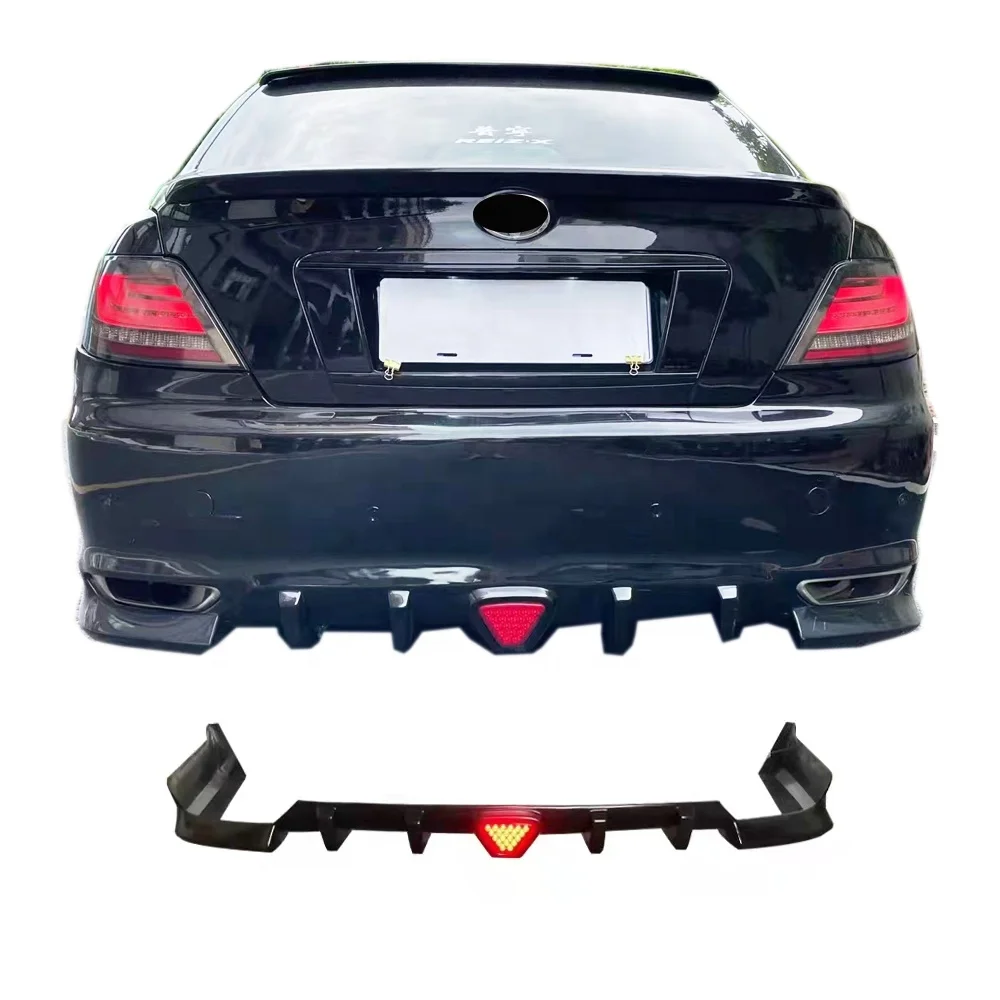 car bodykit for 2005-2009 Toyota mark  x  ABS plastic Toyota reiz rear lip diffuser with led