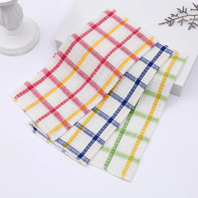 FF2661 Kitchen Dishwashing Cloths Absorbent Reusable Cleaning Towel Scrubbing Rag Microfiber Cleaning Cloth