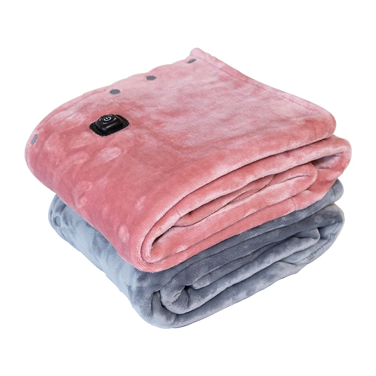 GARIDA For Outdoor Campers Portable Gray Flannel Wireless Three-gear Heat-adjusting Cape Electric Blanket