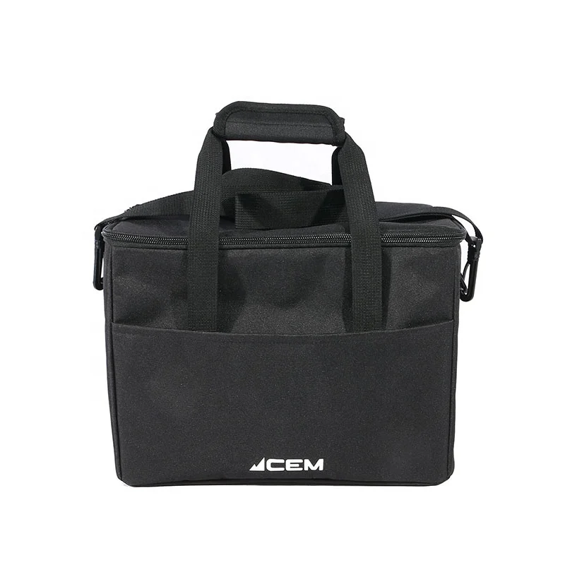 black waterproof oxford Fabric Bento bag lunch bag