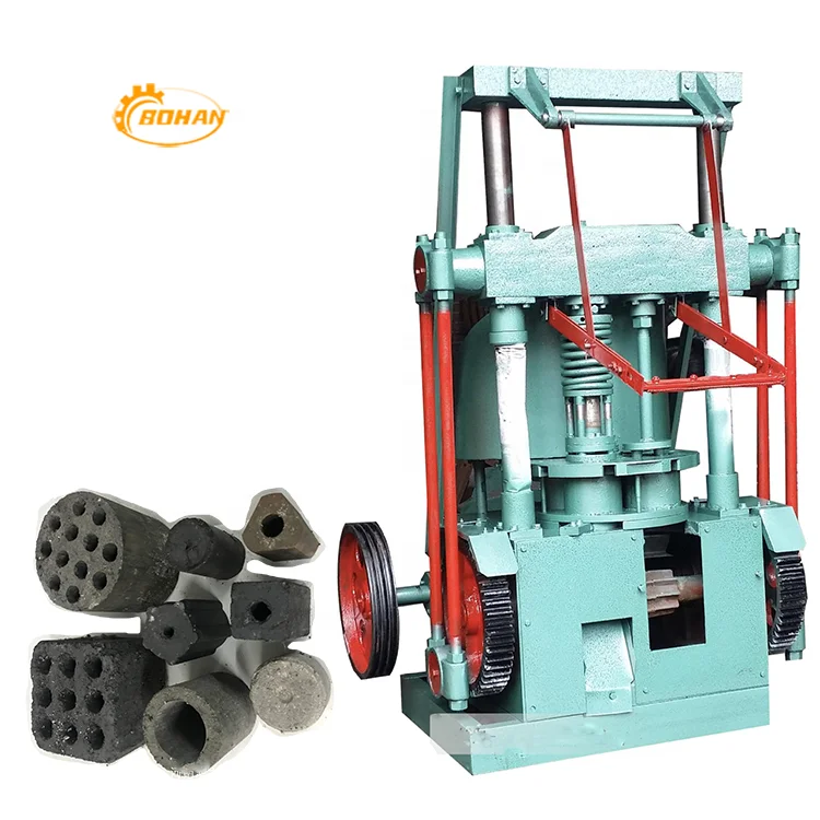 Efficient honeycomb smokeless coal forming machine, rice husk charcoal forming machine, low-priced export
