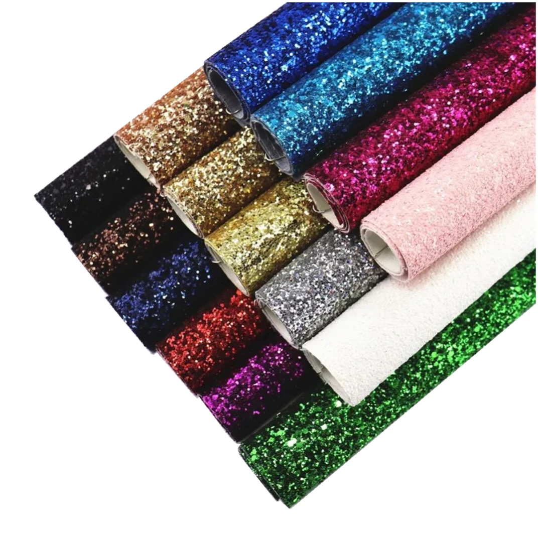 Блестящая ткань для рукоделия ZSHP для творчества, сумка для обуви, бант для волос, 3D блестящие обои, блестящая искусственная кожа