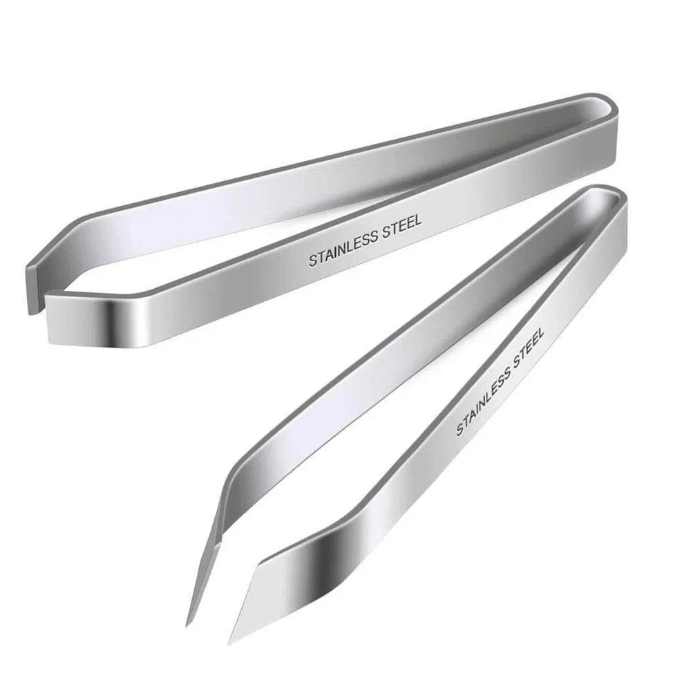 New Arrival Kitchen Gadget Stainless Steel Fish Bone Tweezer Flat and Slant Tweezers Pliers Remover