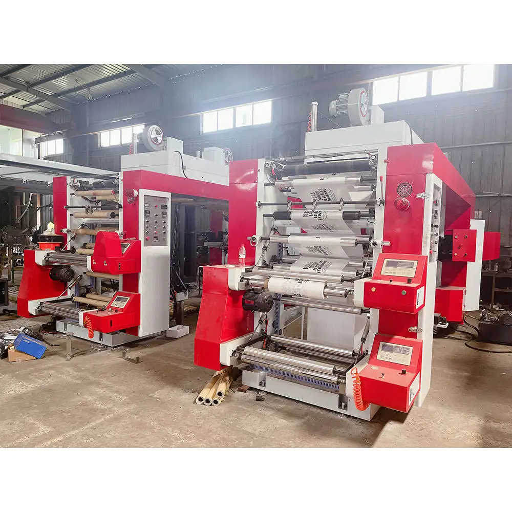 Automatic Multicolor CI Flexo Roll Sticker Label BOPP PE Roll Film Printing Machine Flexographic Printer