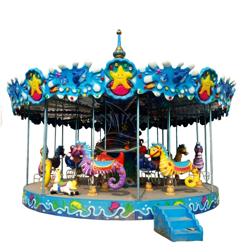 Hot sale carousel horse ride amusement used playground merry go round for sale