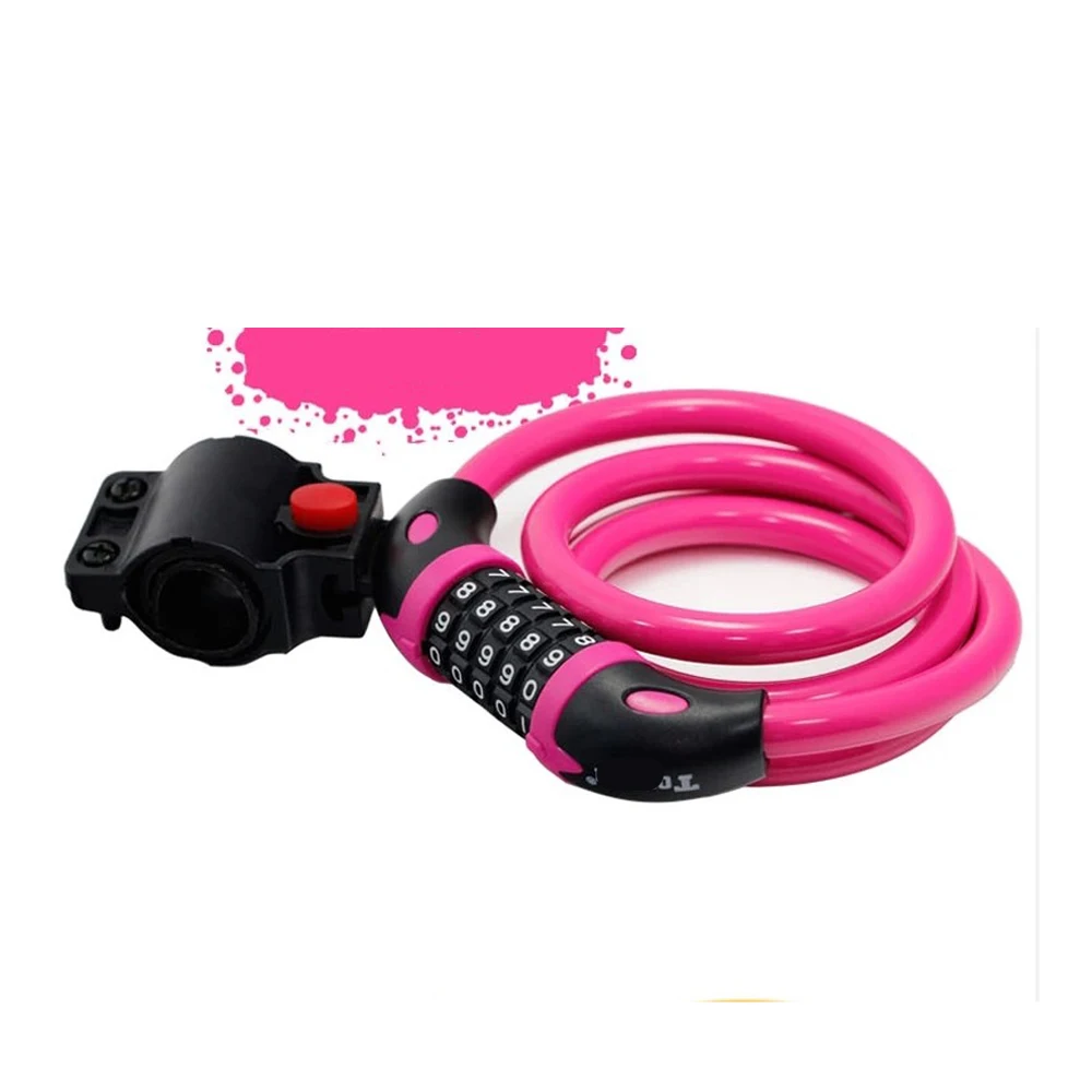 Патент на велосипеде для тяжелых условий эксплуатации MTB велосипед 12x1200mm кабель 5 цифр комбинации пароль велосипеда замок трос, хорошее качество