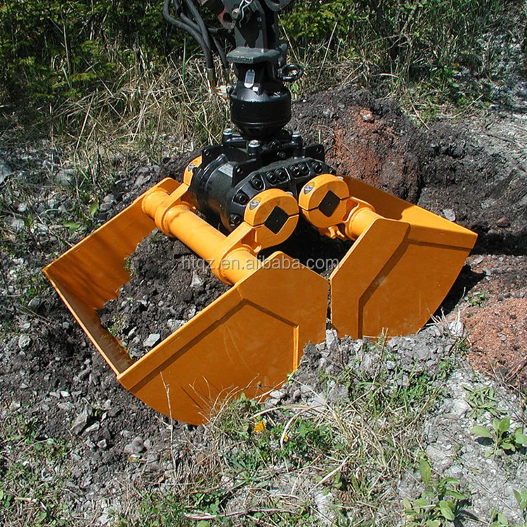 Electrohydraulic Double Flap Grab Bucket Lifting Material Machine Grab Industrial Electric Hydraulic Grab With Single Crane