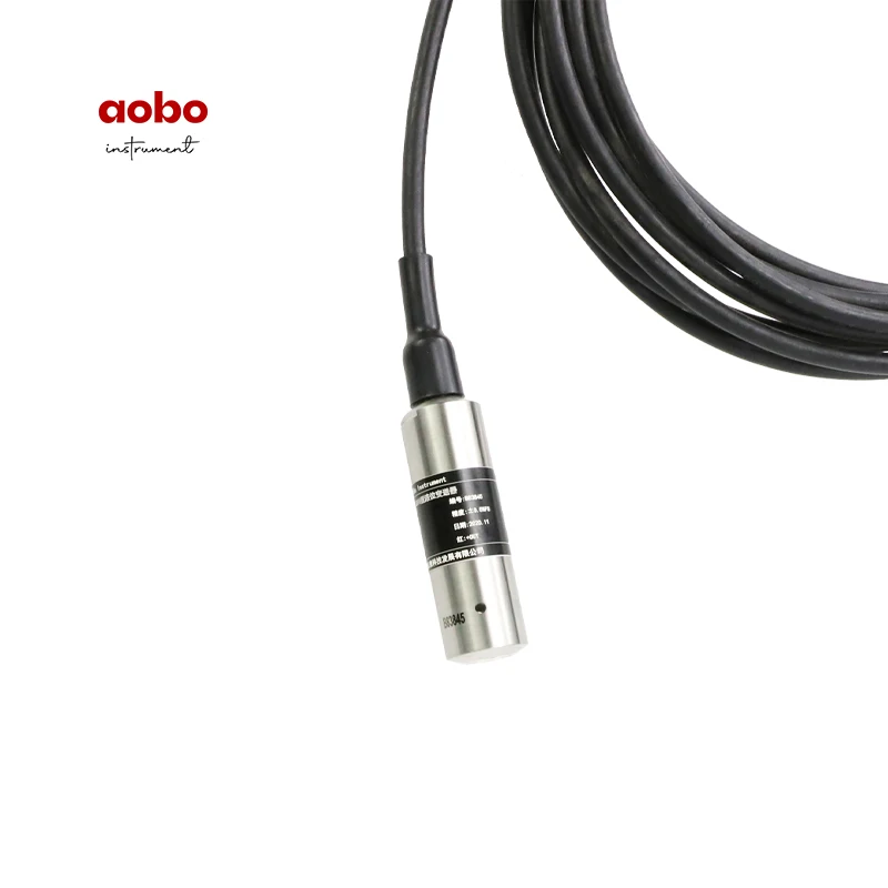 Industrial Grade Hydrostatic Water Tank Level Transmitter 3m Range 5m Cable 43mm OD Indicator Probe Sensor Liquid Applications