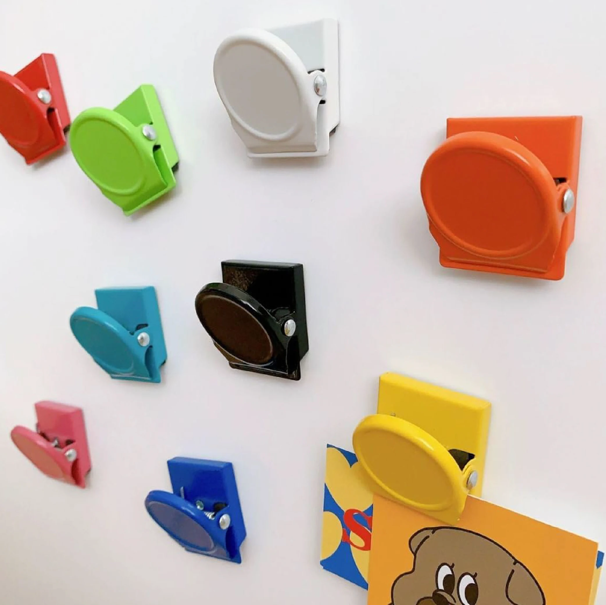 Magnetic Clips-Magnetic Hooks Strong Refrigerator Magnets Whiteboard Wall Fridge Magnetic Memo Note back to school